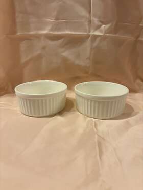 1267r Kitchen Tour White Ribbed Ramekins 4 Oz 1267r Kitchen Tour White Ribbed Ramekins 4 Oz