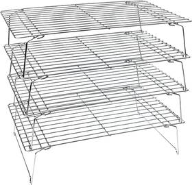 Kitchenatics 445046527501 4-tier Stackable Cooling Racks For Baking 100% Stainless Steel