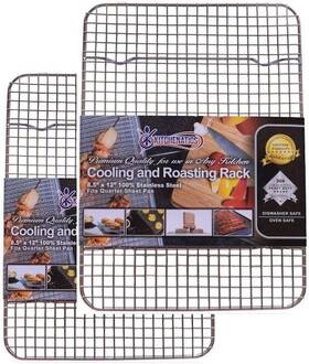Kitchenatics 692769187070 Heavy Duty Small Oven Cooling Racks For Cooking Baking Roasting And Grilling Ove Kitchenatics 692769187070 Heavy Duty Small Oven Cooling Racks For Cooking Baking Roasting And Grilling Ove