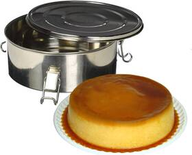K18076 Klock Kloc Flanera Original Flan Mold Maker 1.5 Quart With Lid Handle Lock K18076 Klock Kloc Flanera Original Flan Mold Maker 1.5 Quart With Lid Handle Lock