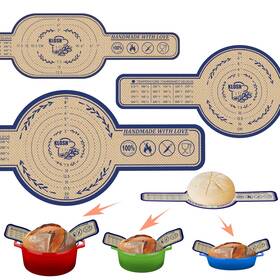 Mb0004 Klosn Silicone Bread Sling For Dutch Oven 3 Pack 8 Inch 10 Round And 6 Oval Non-s