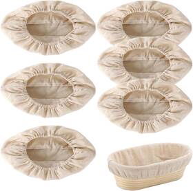 Kd-33 Kongdy 6 Pieces Oval Banneton Proofing Cloth Liner 10 Inch Bread Basket Kd-33 Kongdy 6 Pieces Oval Banneton Proofing Cloth Liner 10 Inch Bread Basket
