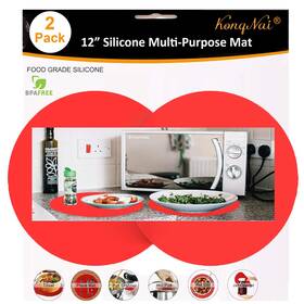 Kongnai 313050556503 Silicone Microwave Mat 12 Inch Non Stick Turntable Safe Baking For Kitchen