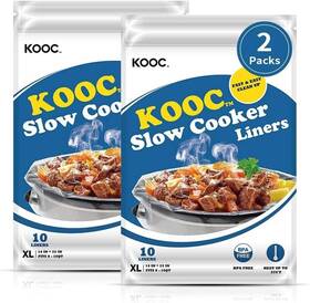 Kooc 973497690471 Slow Cooker Liners 14 Inch X22 20 Count Extra Large Size Disposable Pot Co