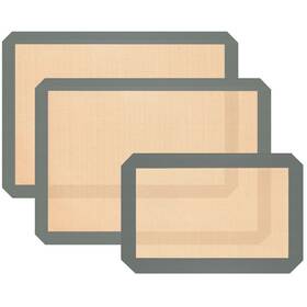Koolstuffs 710436453928 Silicone Baking Mat 3 Pack Reusable Non-stick Food Safe M