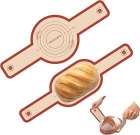 Red01 Koolstuffs Silicone Bread Sling 2pcs Non-stick Oval And Round For Dutch Oven