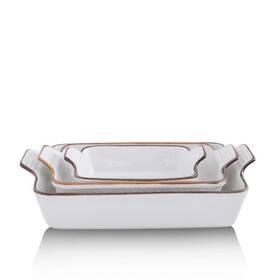 Koov 762409113377 Bakeware Set Ceramic Baking Dish Rectangular Casserole L