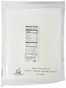Fs0811 Kopykake 684031501035 - T Frosting Sheets 24 Count