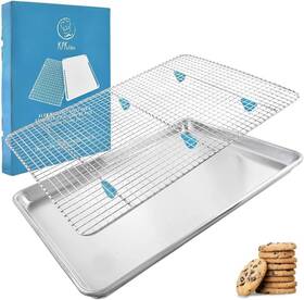Kpkitchen 260532640082 Baking Sheet With Wire Rack Set - Exclusive Silicone Feet Prevent Scratches