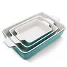 Kr163s3b-us Kr163s3b-us- Krokori Bakeware Set Rectangular Baking Pan Ceramic Glaze 696231065255