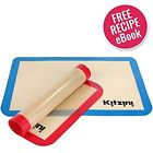 Ktzisbm20140001 Kitzini Silicone Baking Mat Sheet Set Half Sheets 784672458917