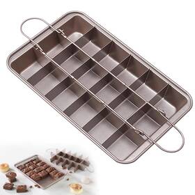 Kundalini 743645296444 Brownie Pan With Dividers Non-stick Rectangular Baking Built-in Slic