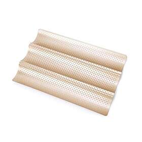 Kvmorze 794969159953 Baguette Bread Baking Pan Nonstick Perforated French Carbo