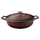 3105 La Cuisine Lc Saute 3.75 Qt Cast Iron Casserole Ruby 813254020560 3105 La Cuisine Lc Saute 3.75 Qt Cast Iron Casserole Ruby 813254020560