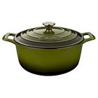 5250 La Cuisine Lc Round 6.5 Qt Cast Iron Casserole Green 813254020317 5250 La Cuisine Lc Round 6.5 Qt Cast Iron Casserole Green 813254020317
