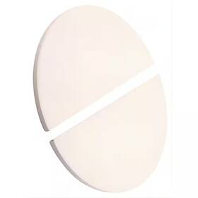 Laifucam 313033598506 Classic Ceramic Half-moon Pizza Baking Stone Heat Deflector Plates For Kamado Jo