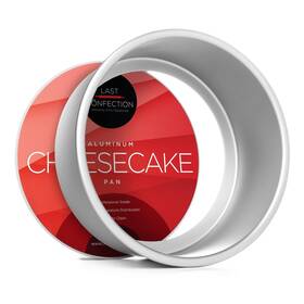 Last Confection 842364107526 8 Inch X 3 Deep Round Aluminum Cheesecake Pan With Removable Bottom - Profession