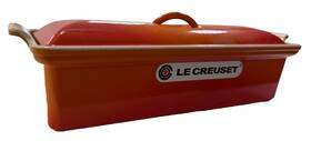Le Creuset 024147002925 French #32 Cast Iron P T Terrine 1.5 Quart Orange Enameled Stoneware