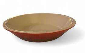 Le Creuset 024147910596 Deep Dish Pie Pan Red 9 Inch X 2 Stoneware