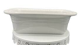 0505 Le Creuset Bread Loaf Meatloaf Pan Stoneware Blue Baking Dish Rectangular 05.05