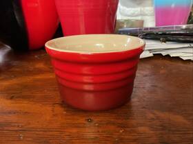 0903 Le Creuset 1 Stoneware Stackable Ramekin Red Ombr
