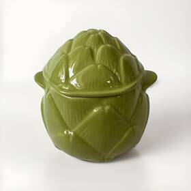 Le Creuset 630870024419 Green Petite Artichoke Casserole Mini Stoneware Vegetable Series 14oz