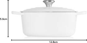 Le Creuset 630870098076 Enameled Cast Iron Round Dutch Oven 5.5 Quart White Used Excellent Le Creuset 630870098076 Enameled Cast Iron Round Dutch Oven 5.5 Quart White Used Excellent