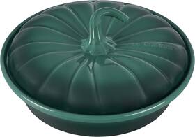 71027280795132 Le Creuset Stoneware 9 Inch Pumpkin Baker With Lid In Artichaut - New