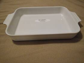 711033201010mxr Le Creuset Stoneware 32cm 13 Inch X9 Rectangle Baking/lasagna Dish White New With Tag