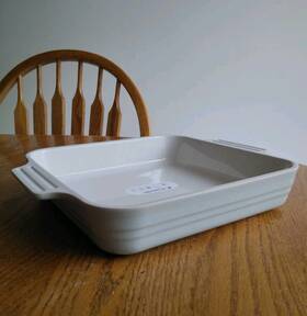 711132302110mxr Le Creuset Nwt Pistache 23 Cm 9 Inch X9 Square Stoneware/enamel Pan-dish/bakeware