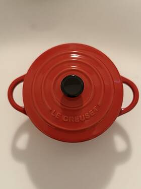 719011015011mxr Le Creuset Small 8oz 10cm Mini Round Cocotte With Lid Red- New