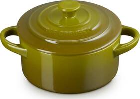 71901125411131 Le Creuset Stoneware Mini Round Cocotte 8 Oz. Olive