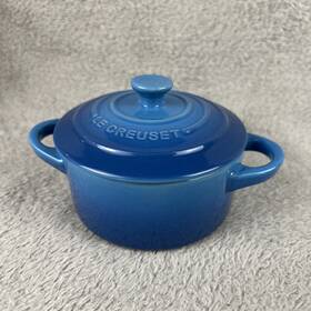 Le Creuset 843251145423 Blue 10cm Mini Rd Cocotte Marseille Cookware Kitchen