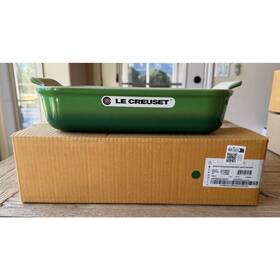 Le Creuset 843251165650 Stoneware Heritage Rectangular Dish 32 Cm 4 Quart Bamboo Green New
