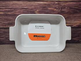 Le Creuset 843251166251 Stoneware Heritage Rectangular Dish 4 Quart 12 Inch X9 White New