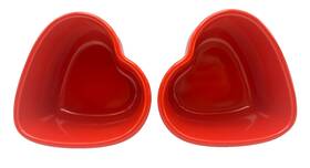 Le Creuset 843251176267 Stoneware Heart Ramekins Set Of 2 Red Ombr 300ml/10oz Bakeware Le Creuset 843251176267 Stoneware Heart Ramekins Set Of 2 Red Ombr 300ml/10oz Bakeware
