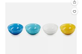 89244101219130 Le Creuset Set Of 4 Mini Bowls Riviera Collection 89244101219130 Le Creuset Set Of 4 Mini Bowls Riviera Collection