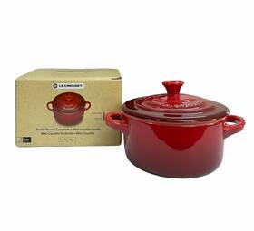 91005000060000 Le Creuset Stoneware Mini Round Casserole Cocotte With Lid Red 4 Inch New In Box 8oz 91005000060000 Le Creuset Stoneware Mini Round Casserole Cocotte With Lid Red 4 Inch New In Box 8oz