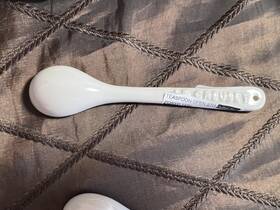910138 Le Creuset 00 Cutlery Spoon Stoneware White No Box New