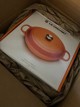 Ls2532-30716ss Le Creuset Signature Cast Iron 3.5 Quart Braiser Cerise New