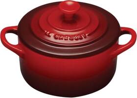 Le Creuset Of America 705353093579 Stoneware Mini Round Cocotte 8 Oz. Cerise Le Creuset Of America 705353093579 Stoneware Mini Round Cocotte 8 Oz. Cerise