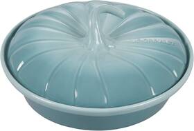 Pg4161-23717 Le Creuset Stoneware 9 Inch Pumpkin Baker With Lid In Sea Salt - New Pg4161-23717 Le Creuset Stoneware 9 Inch Pumpkin Baker With Lid In Sea Salt - New