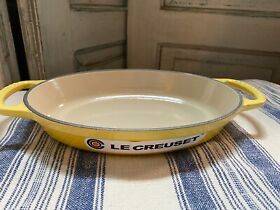 Le Creuset Signature Cast Iron Oval Baker 1 Quart Vapeur Grey New Tags