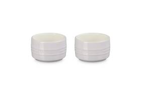 St00684000065005 Le Creuset Stoneware Round Ramekin Straight Wall Set Of 2 7 Oz. Each Shallot