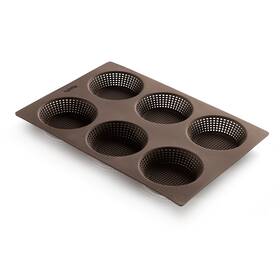0202300m10m017 Lekue Silicone Perforated Bread Roll Pan Brown