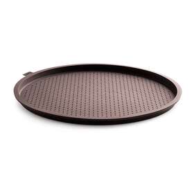 0231236m10m002 Lekue Silicone Perforated Pizza Pan 14-inch Diameter Brown