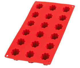 0621118r01m022 Lekue Silicone 18 Cavity Mini Cannelais Bordelais Baking Mold Red