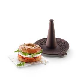 882548 Lekue Bagel Mould Set 6pc 10.3 X 12.4 13.5cm Black