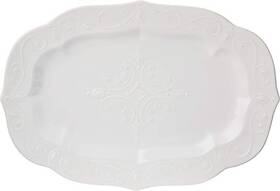 895041 Lenox Serveware French Perle Carved Turkey Platter Scalloped Oval 1 895041 Lenox Serveware French Perle Carved Turkey Platter Scalloped Oval 1