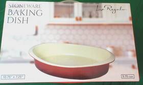 Leregalo 736386009282 Stoneware Baking Dish 10.75 Inch X 7.25 5.75 Cups Red Leregalo 736386009282 Stoneware Baking Dish 10.75 Inch X 7.25 5.75 Cups Red